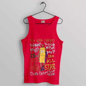 Kobe's Crown Accolades Celebration Red Tank Top
