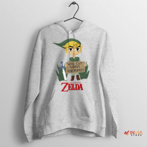 Lawn Hyrule Link's Grass-Cutting Sport Grey Hoodie