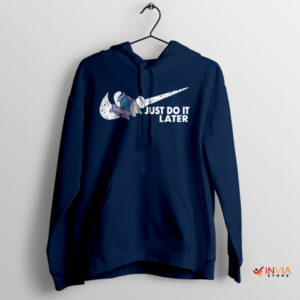 Lazy Smurf's Attitude Just Do It Later Navy Hoodie