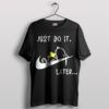 Lazy Snoopy Nike Just Do It Later T-Shirt