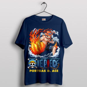 Legendary Ace Sword Blaze One Piece Navy T-Shirt