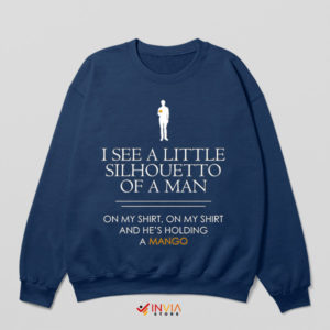 Legendary Lyrics Silhouetto Man Navy Sweatshirt