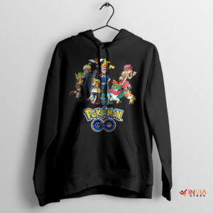 Legends Ash Pokemon and Friends Black Hoodie