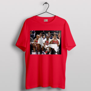 Legends Lineup MJ Pippen Rodman Red T-Shirt