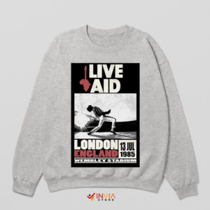 Live Aid '85 Vintage Poster Sport Grey Sweatshirt