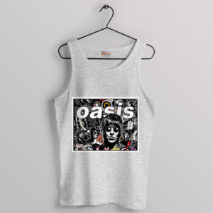 Live Forever Legends Oasis Band Sport Grey Tank Top