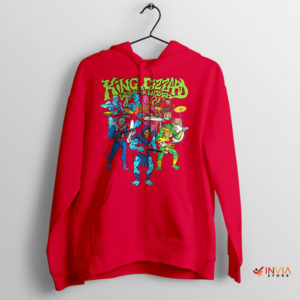 Lizard Realm Reverie King Gizzard Red Hoodie