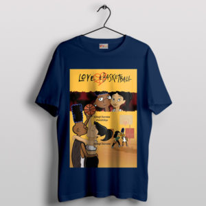 Love in the Paint Basketball Romance Navy T-Shirt