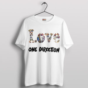 Loves Legends One Direction Collage White T-Shirt