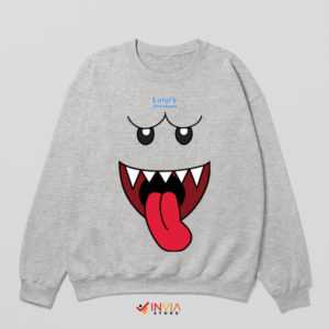Luigi's Mansion Ghost King Boo Face Sport Grey Sweatshirt