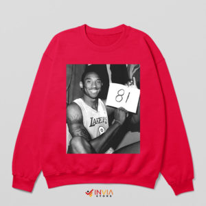 Mamba Magic Kobe 81-Point Explosion Red Sweatshirt