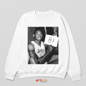 Mamba Magic Kobe 81-Point Explosion White Sweatshirt