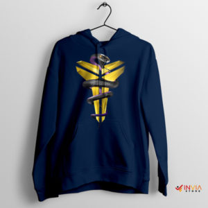 Mamba Whisper Kobe's Snake Symbolic Navy Hoodie