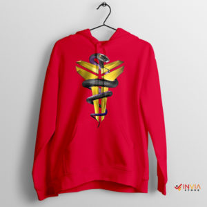 Mamba Whisper Kobe's Snake Symbolic Red Hoodie