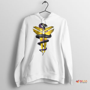 Mamba Whisper Kobe's Snake Symbolic White Hoodie