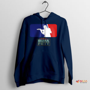 Mandalorian Swing Boba Fett MLB League Navy Hoodie