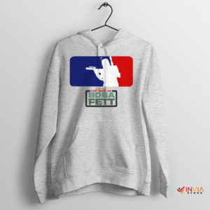 Mandalorian Swing Boba Fett MLB League Sport Grey Hoodie