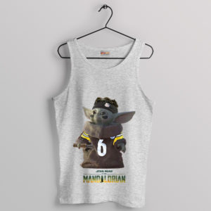 Mandalorian on the Gridiron Baby Yoda Sport Grey Tank Top