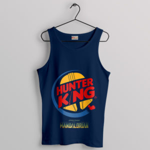 Mando Bounty Hunter Burger King '99 Navy Tank Top