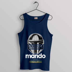 Mando Helmet's Three Stripes Adidas Navy Tank Top