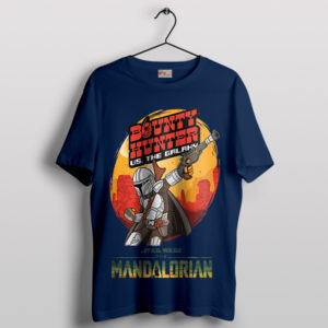 Mando's Bounty Battle in Scott Pilgrim Navy T-Shirt