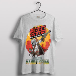 Mando's Bounty Battle in Scott Pilgrim Sport Grey T-Shirt