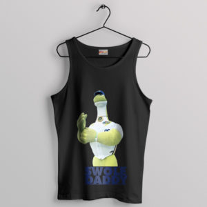 Mascot Art Swole Daddy NC Dinos Black Tank Top