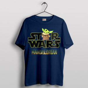 Master of Cuteness Baby Yoda Child Navy T-Shirt