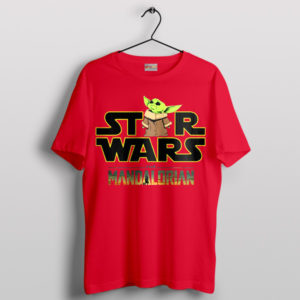 Master of Cuteness Baby Yoda Child Red T-Shirt