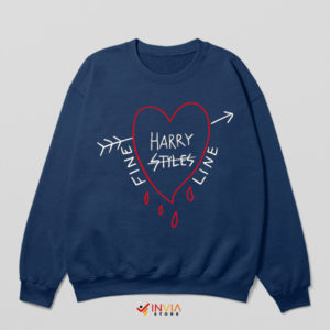 Masterpiece Fine Line Harry Styles Navy Sweatshirt