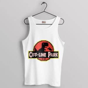 Meme Rex Jurassic Park Dino Offline White Tank Top