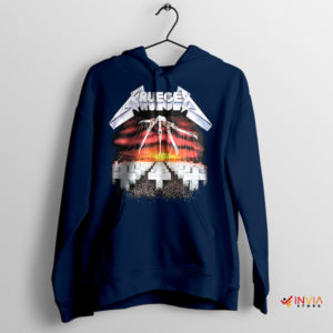 Metal Horror Freddy Krueger in Puppets Navy Hoodie