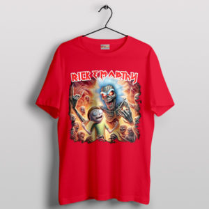 Metal Magic Rick and Morty X Maiden Red T-Shirt