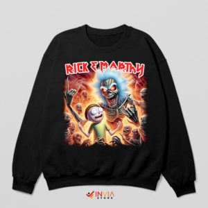 Metalhead Meets Rick Morty Maiden Sweatshirt