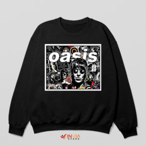 Morning Glory Tribute Oasis Band Black Sweatshirt