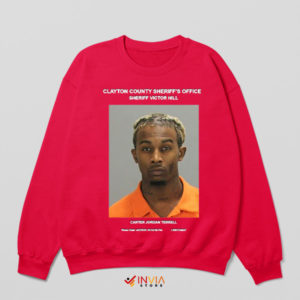 Mugshot Moods Carti Edition Red Sweatshirt