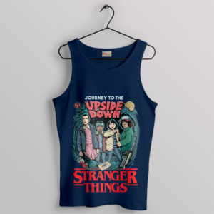 Mysterious Traverse Stranger Things 5 Navy Tank Top