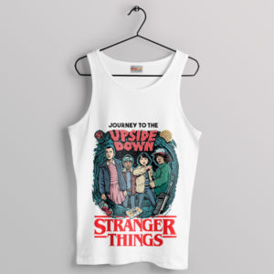 Mysterious Traverse Stranger Things 5 White Tank Top