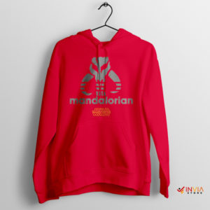 Mythosaur Mandalore Adidas Stripes Red Hoodie