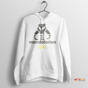 Mythosaur Mandalore Adidas Stripes White Hoodie