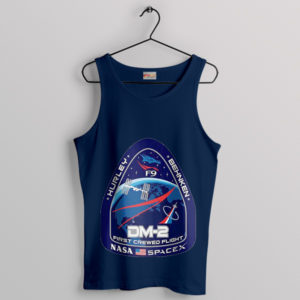 NASA SpaceX First Crewed Flight Fan Navy Tank Top
