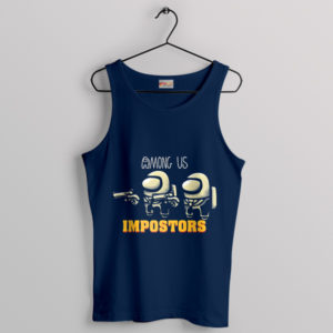 Noir Impostor Pulp Fiction Game Navy Tank Top