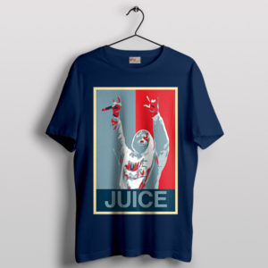 Nostalgic Notes Retro Juice Wrld Navy T-Shirt