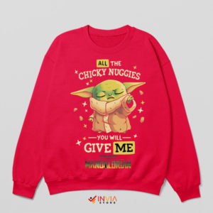 Nugget Napper Grogu Chicky Nuggies Red Sweatshirt