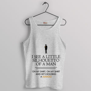 Opera Vibes Silhouetto of a Man Sport Grey Tank Top