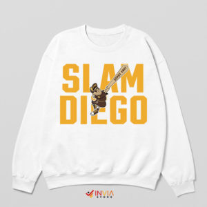 Padres Power Play Slam Diego White Sweatshirt