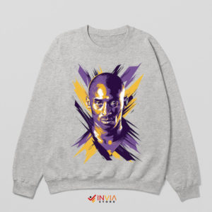 Painted Mamba Kobe Bryant Brush Art Sport Grey Sweatshirt