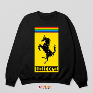 Pegasus Power Unicorn Pride Black Sweatshirt