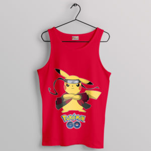 Pika-Jutsu Mastery Pokemon Ninja Red Tank Top