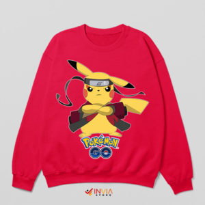Pika-Ninja Adventure Pokemon Go Red Sweatshirt